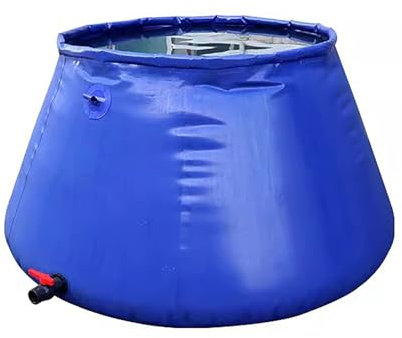 Contenitore for acqua pieghevole da 2000 litri, serbatoio flessibile for collettore di barili di acqua piovana, di raccolta dell'acqua for giardinaggio, edilizia agricola all'aperto, irrigazione(Color