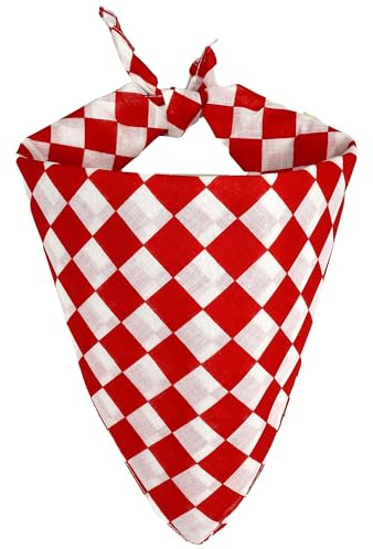 Bandana Tuch kariert Karomuster Schachbrett klein