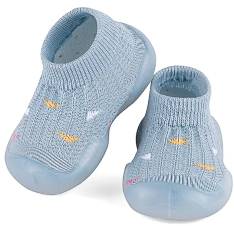 MASOCIO Zapatos Calcetines con Suela Goma Bebé Niño Niña Verano Zapatos Primeros Pasos Antideslizante