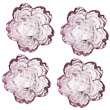 Alipis 4piezas Platos Pequeños Para Condimentos Cuencos Forma De Flor Platos De Salsa
