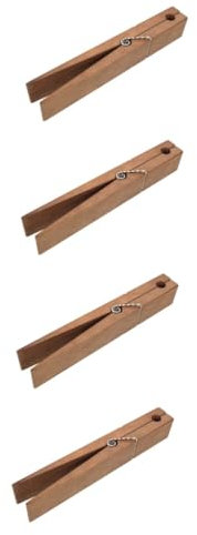 MAGICLULU 4 Pezzi Di Mollette Per Bucato in Legno Resistenti Portasciugamani Portasciugamani Da Fattoria