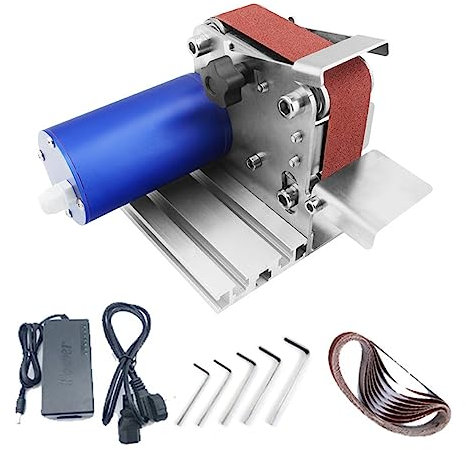 Levigatrice Levigatrice a nastro Elettrico Mini Coltello for rettificatrice a nastro motore impermeabile 30 * 330mm Cinture Grinder Sharpener Cutter Knife Edges con prestazioni di lunga durata(Generat