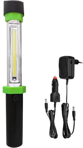 EverFlourish LED-Arbeitsleuchte mit Akku COB Werkstattlampe 280 Lumen aufladbar Stableuchte Inspektionsleuchte Arbeitslampe magnetisch mit Haken Handlampe