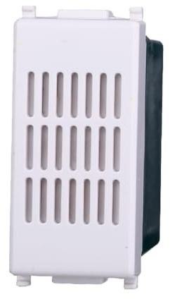 Suoneria, campanello, Moduli Bianchi, Compatibile Con Vimar Plana, frutti, interruttori, pulsanti, deviatori, dimmer, sensori, PIR, buzzer, Per Placche originali e compatibili
