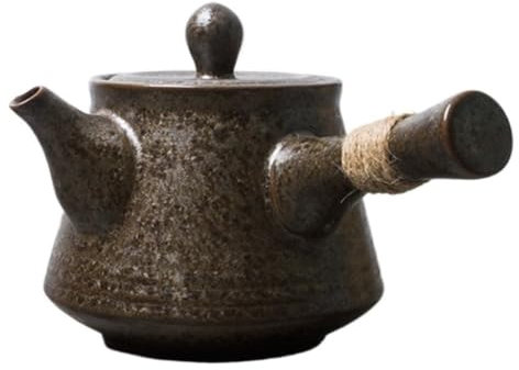 OGOODLE Teiera in Ceramica Servizio da tè Antico in gres con maniglia laterale, caffettiera Domestica adatta per Ristorante, Sala ricevimenti, Hotel Teiera per Stufa