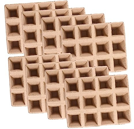 Milisten 18pièces Lot de Pots De Culture à Compartiments Papier pour Plantes Jardinage