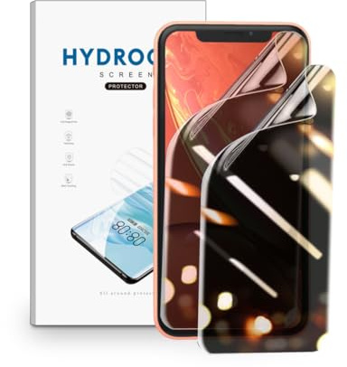 nvskvd Sichtschutz für iPhone XR/11, 2 Stück Anti-Spy Privacy Hydrogel Schutzfolie mit Face ID-Unterstützung, TPU Flex Hydrogel Folie