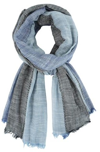 DAMILY Herren Schal Warm Winter Schals Baumwolle Leinen mehrfarbig Halstuch