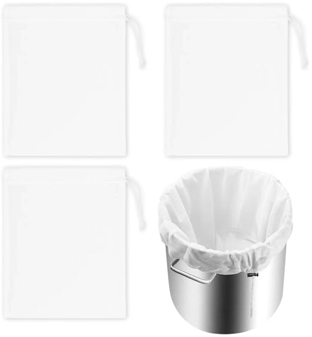 3 Stück Filterbeutel, 120 Micro 45 * 60CM, Nussmilchbeutel, Passiertuch, Käsetuch, Cheesecloth Sieb für Flüssigkeiten, Filterbeutel für Nussmilch, Käseherstellung
