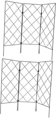 Homoyoyo 2 pièces Treillis de Jardin Pliable Support Solide pour Plantes Grimpantes Cadre Multifonction pour Tomates Vigne et Fleurs Adapté Intérieur et Extérieur