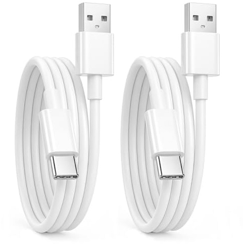 PD 60W Cable USB C Carga Rápida [1M 2 Pack] para iPhone 17/16/15 Pro Max, Cable USB Tipo C Datos para Samsung Galaxy S26/S25/S24/S23 Ultra, iPad Pro/Air/Mini, Google Pixel, Xiaomi, Tab S11/S10/A11/A10
