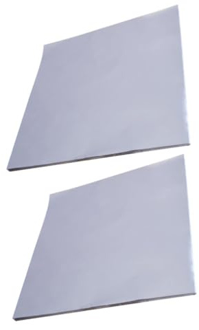 TOYZFRIENDY Papier Aluminium Ménager Argenté 50 Feuilles pour Cuisson au Four et Cuisson Vapeur, Antiadhésif et Résistant, Raviolis