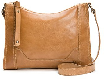 Frye Melissa dragkedja läder crossbody, BEIgE, en storlek