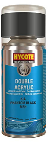 Hycote Double Acrylic Aerosol Car Spray Paint, Kia - Phantom Black, 150 ml