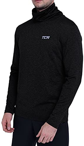 TCA Herren Warm-Up Trichterhals Thermo Laufshirt