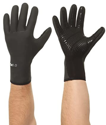 C-Skins Erwachsene Session 3 mm Schwarze Neopren-Handschuhe Surfen Kajak Kanu SUP (XL)