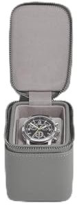 Stackers Slate Grey Small Zipped Watch Box