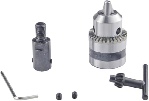 CHANCS Drill Chuck Threaded Self-Locking 1.5-10MM 3/8-24UNF Handheld Hand Drill 6MM Bore Fine Thread Connecting Rod SetElectric Drill Chuck Adapter DIY Drill Electric Chuck