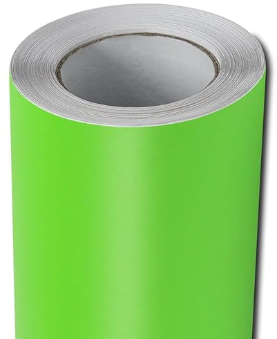 Folindo Autofolie Grün Matt (15€/m²) - 100 x 152 cm – Selbstklebende Auto Lackschutzfolie mit Luftkanal Technik – Blasenfreie Auto Folierung inkl. Rakel & Cutter – Car Wrapping Folie