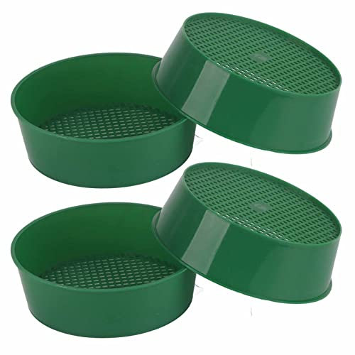 Zerodis 4Pcs Filter Sieve, Gardening Sieve for Garden