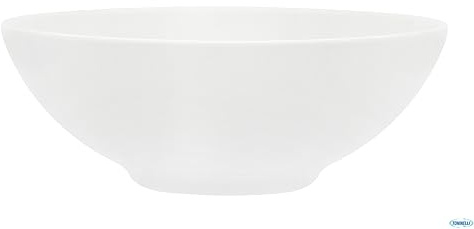 Saturnia Ensaladera Sevilla de porcelana blanca, 23 cm, 23 cm