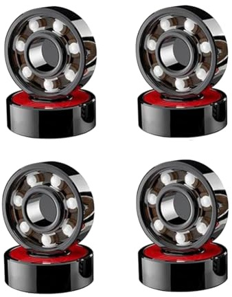 Daowwui 8Pcs Ceramic Bearings High Speed Wear for Skate Skateboard Wheel Roller Skate Bearings Easy Install