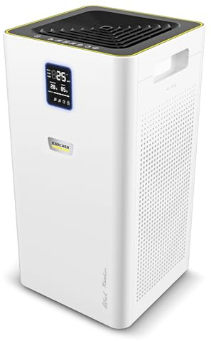 Kärcher Luftreiniger AF 50 Signature Line, Luftdurchsatz: 520 m³/h, Räume bis 100 m², entfernt 99,95% der Partikel bis 0,3 μm und Gerüche, Automatik-Funktion, Timer, Nachtmodus, inkl. Ersatzfilterset