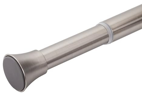 Mardom gardinenstange ohne bohren - teleskop vorhangstange, teleskopstange vorhang, robust, universell, Federzugmechanismus, sicherer Halt Stahl 90-140