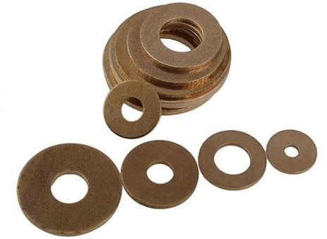 HEXHUASR GB97 DIN125 Massivmessing-Kupfer-Unterlegscheibe, glattes Dichtungspad, M2, M2,5, M3, M4, M5, 6, M8, M10, M12, M14, M16, M18, M20 (Color : 2pcs, Size : M3x7x0.5)
