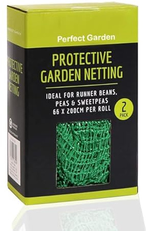 AAMEN Pack-2 Protective Garden Netting, Garden Netting for Plants Fruit Veg Patch Grass Seeds, Anti Bird Pond Plant Protection Mesh Fence, Netting Garden Ideal for Runner Beans, Peas & Sweet Peas
