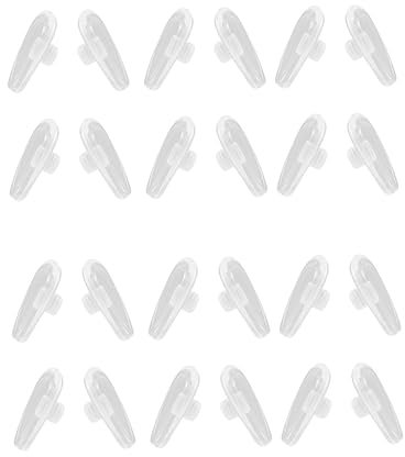 COLLBATH 24paare Nasenpads Für Brillen Rutschfeste Ergonomische Und Allergiefreie Unterstützung Für Optimalen Tragekomfort Und Anpassung Brilleneinstellung Weiß
