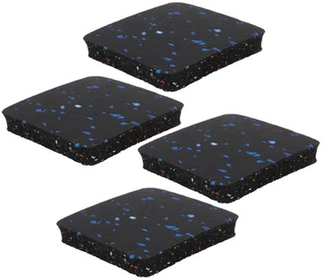 TOPPERFUN 4pcs Treadmill Mat Vibration Pad for Floor Exercise Equipment Pad Sound Reduction Mat for Carpet Walking