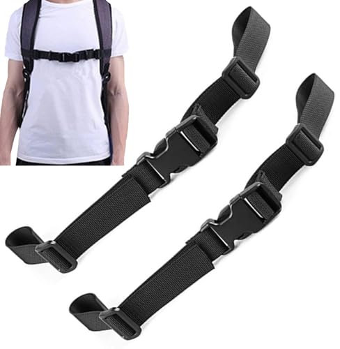 QZKJQDD Verstellbarer Brustgurt Rucksack, Brustgurt Für Schulranzen, Rucksack Brustgurt, Brustgurt Rucksack Kinder, Für Schultasche, Strapazierfähiger Brustgurt Für Joggen Wandern Außerhalb (2 Stück)