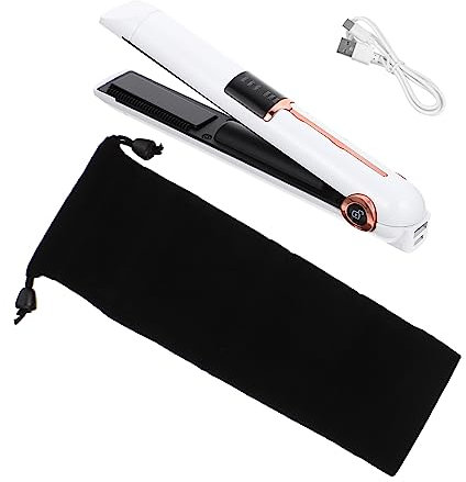 TOVINANNA Lockenstab Styler Schlag Düsen Eisstockschießen Rotierende Lockenwickler Schnurloses Haar Automatischer Lockenwickler Diffusor Haarcrimper Für Frauen Waver-haarwerkzeug Abs Weiß