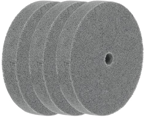 QUARKZMAN 3 Stück Nylon Schleifscheibe 150x25mm Polierscheiben Grit 180 Polierschleifscheibe für Winkelschleifer Innenloch Dmr 16mm Genauigkeit