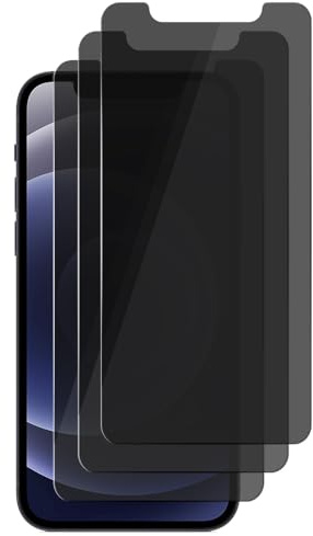 UZWZW 3 Pack Privacy Screen Protector For iPhone 12 / iPhone 12 Pro (6.1 inch) Anti Spy Private Tempered Glass, Anti Scratch