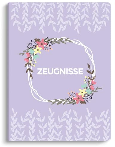 SKYDUE Zeugnismappe A4, Kunststoffmappe Mit 30 Hüllen, Zeugnismappe Für Zeugnisse Zu Archivieren Und Wichtige Dokumente Zu Organisieren(Lila)
