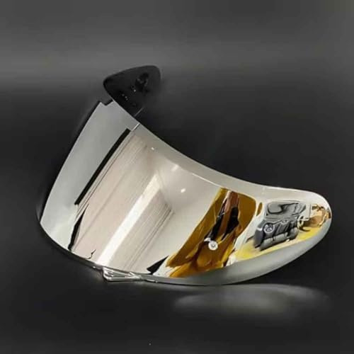 HYLGY Visiere Casque Moto pour MT-V-12 Thunder 3 3SV Stinger, Protection UV, Visière Teintée Anti-Rayures de Remplacement, Lentille de Protection de Style,Normal-D Silver