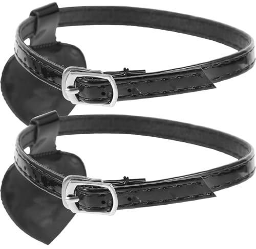 Ciieeo Cinturini Elastici Antiscivolo per Tacchi Alti Donna Fibbia Staccabile per Tallone, Accessori per Scarpe Tacchi Nero Lucido, Adatti a Camminata Sicura e Confortevole