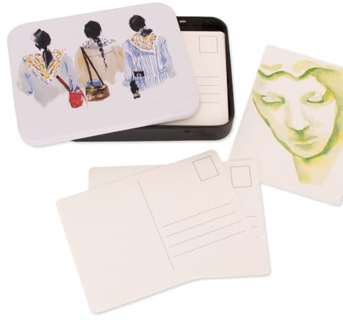 Hartem - Pack de 25 Postales para Acuarela A6, Papel de 300 gsm Prensado en Frío Libre de Ácidos, Tarjetas en Blanco para Pintar Felicitaciones, Invitaciones o Tarjetas de Agradecimiento