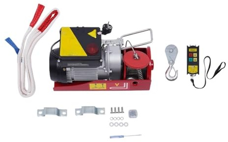 Cabrestante Eléctrico De 440 Libras Con Eslingas De Control Remoto Inalámbrico, Cabrestante Eléctrico De 220V Cabrestante eléctrico