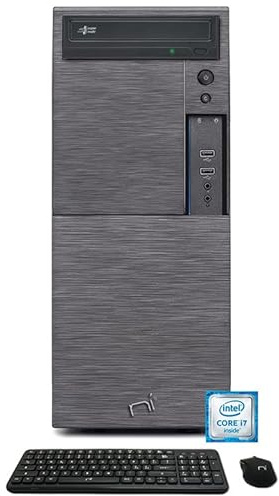 NONSOLOINFORMATICA PC Fisso - Core i7-3770, RAM 16GB, SSD 1TB, WiFi 300 Mbps, Windows 10 Pro, Garanzia 24 Mesi - Desktop Completo - Antivirus e Utilities Gratuite - Desktop - Tastiera Mouse
