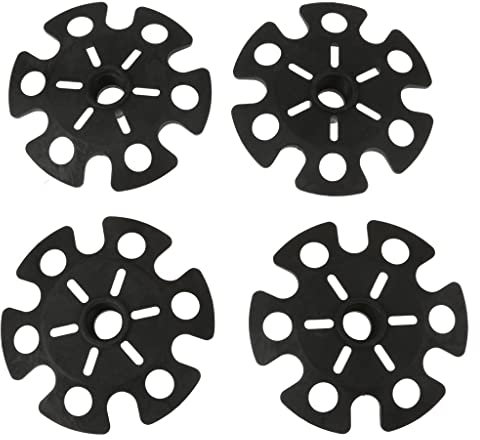 SM SunniMix 4pcs Trekkingstöcke Schneeteller Wanderstöcke Ersatzteller, Schwarz