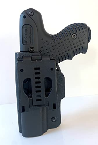 Piexon JPX2 Generation 2 Jet Protector Kydex Holster mit Paladin Daumen Sicherung - Paddle - Multi Lok - Schwenkbare Gürtel Clip Ohne JPX Waffe