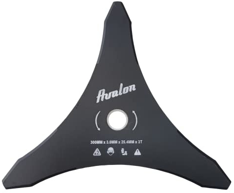 Avalon - 3-Punkt-Scheibe 300 X 3,0 mm für Universal Freischneider, dichtes Unkrautschneideblatt zum Schneiden von dichtem Unkraut wie Büschen oder Gräsern