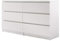 Panana Kommode mit 6 Schubladen, Sideboard Wohnzimmer, Kommode Schlafzimmer Kommode mit Schubladen, Schubladenschrank 120 x 33 x 66 cm (Weiß)