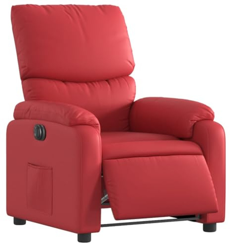 vidaXL Relaxsessel Elektrisch Rot Kunstleder