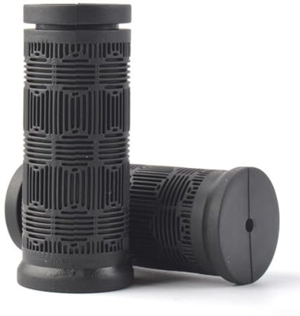 2 x Fahrradgriffe, lang, kurz, Gummi, rutschfeste Gummigriffe, 70–125 mm Länge, Mountainbike-Griff, Schaltung, Fahrradgriffe für , Rennrad, Mountainbike (75 mm + 75 mm)