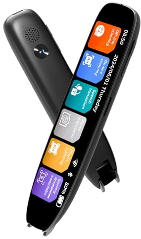 Translation Pen, Scan Reading Pen, Multilingual Translator Device, Text to Speech & Scan-to-Text, Dyslexia Support for Learning Difficulties, Language Learners, Business Travelers & Elderly Users