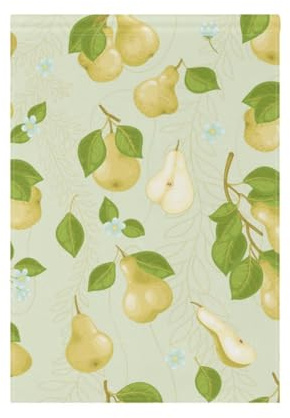 Drapeaux De Jardin Feuilles Et Fleurs De Poirier Drapeau Paysage Lavable Imprimé Bannière, Pour Les Bureaux, D'Intérieur, Les Défilés, 30x45 cm